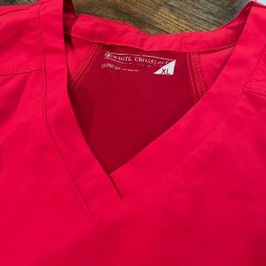 Red women’s scrub top